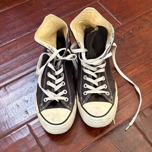 Converse Black and White High-Top Sneakers